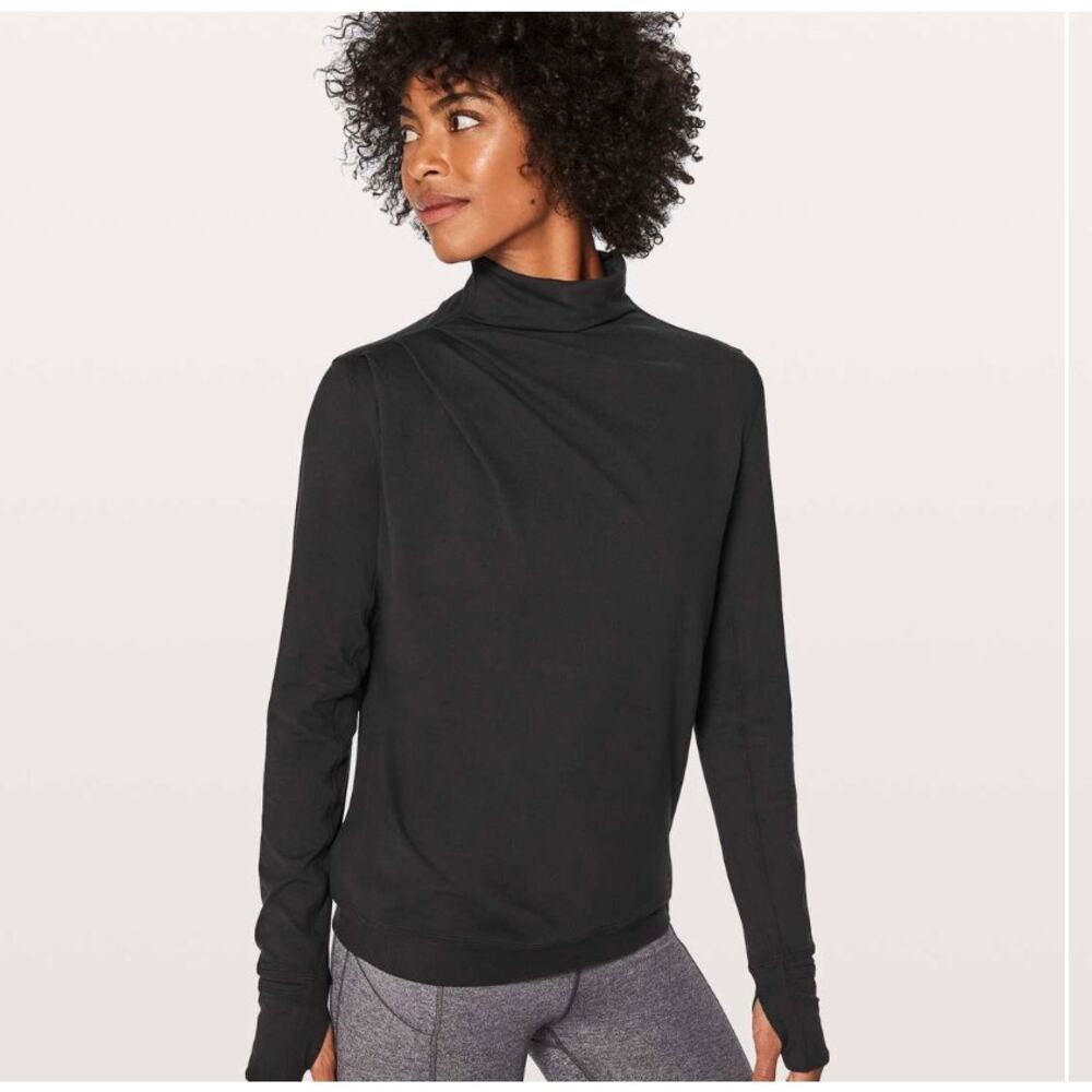 Lululemon Morning Miles Long Sleeve in Black